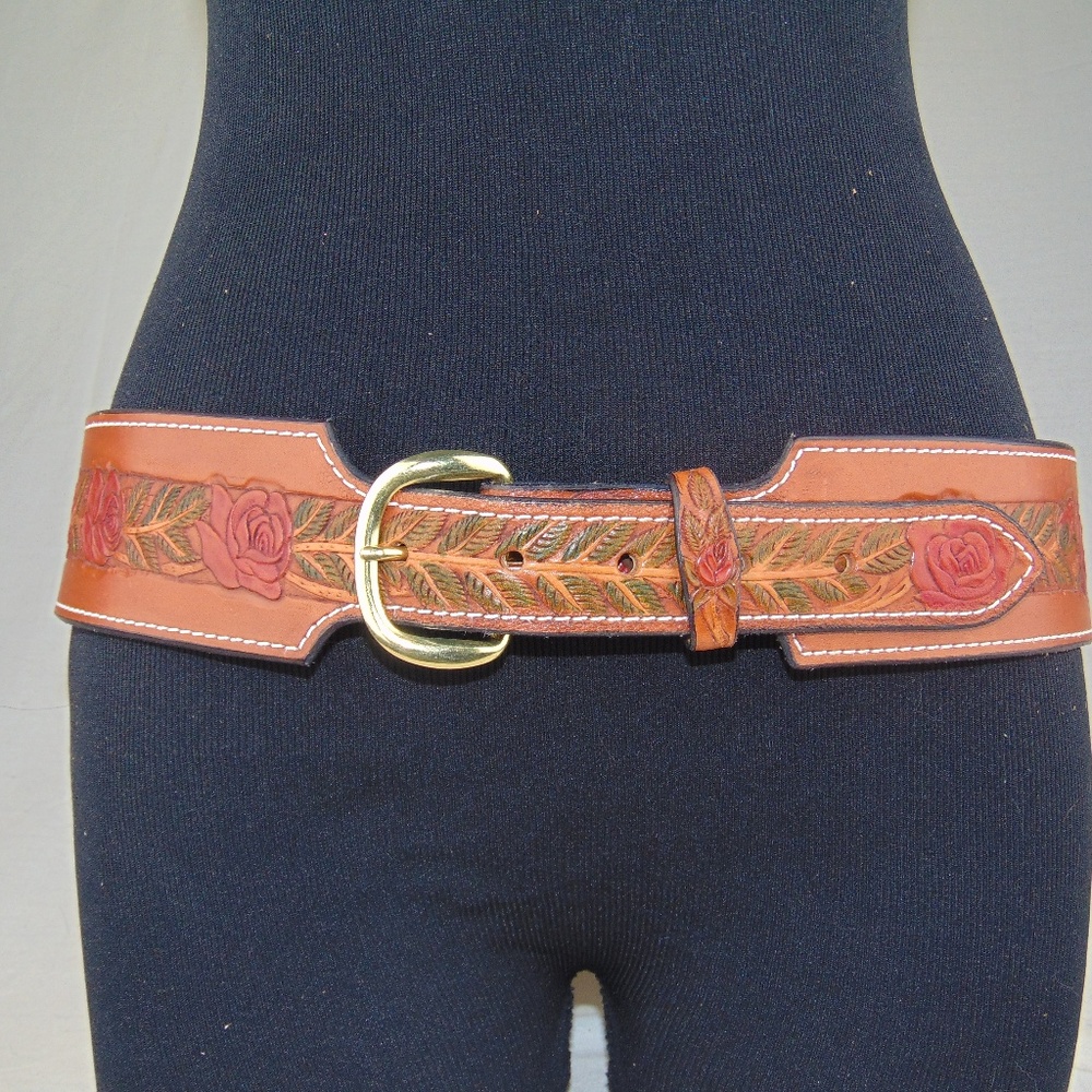 LEATHER SASH BELT